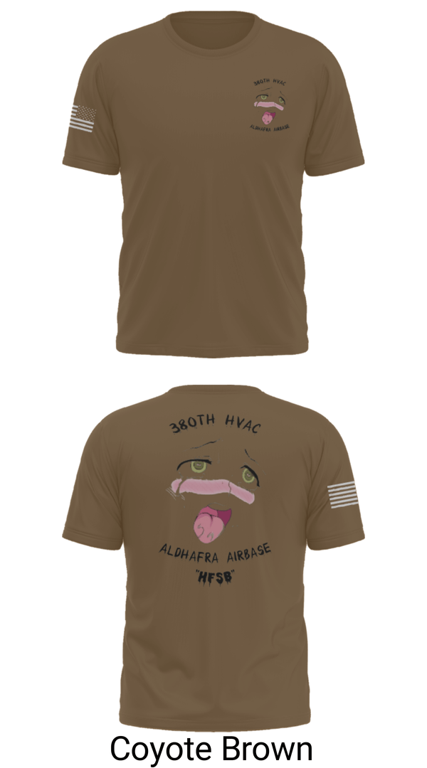 Short Sleeve Performance Shirt, 380th HVAC, , Teamtime, Team time, sublimation, custom sports apparel, team uniforms, spirit wear, spiritwear, sports uniforms, custom shirts, team store, custom team store, fundraiser sports, apparel fundraiser