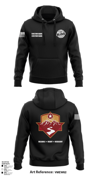 Hoodie, Fort Bliss DENTAC, Army, Teamtime, Team time, sublimation, custom sports apparel, team uniforms, spirit wear, spiritwear, sports uniforms, custom shirts, team store, custom team store, fundraiser sports, apparel fundraiser
