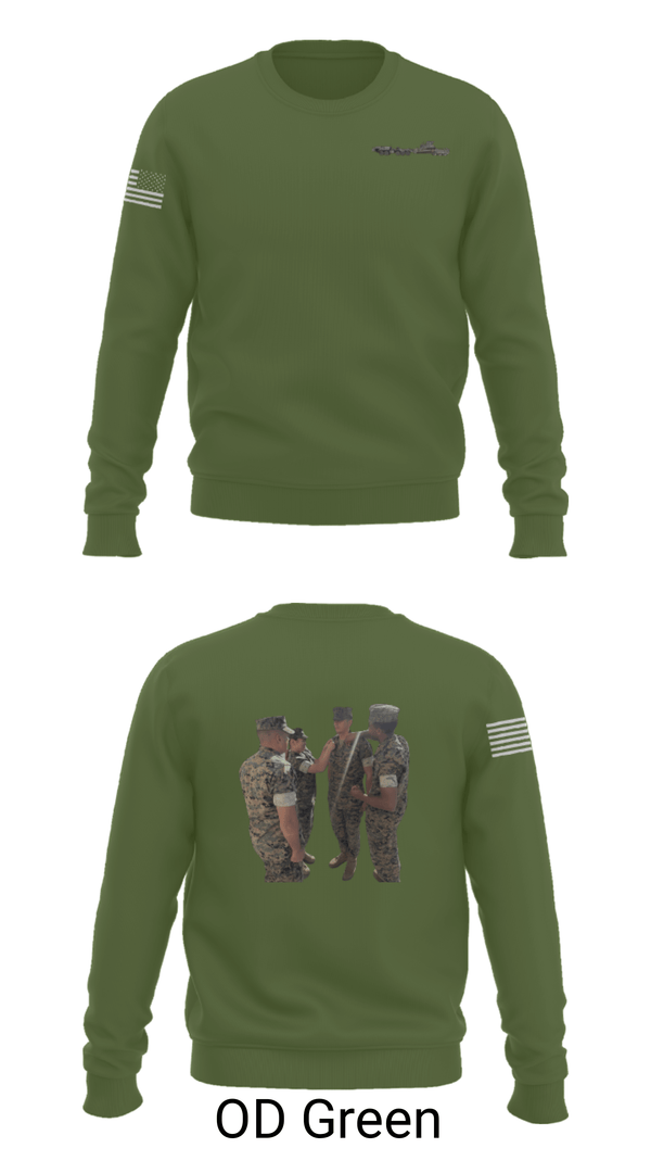 Crew Neck Sweatshirt, 11Th MAR REG, Marines, Teamtime, Team time, sublimation, custom sports apparel, team uniforms, spirit wear, spiritwear, sports uniforms, custom shirts, team store, custom team store, fundraiser sports, apparel fundraiser