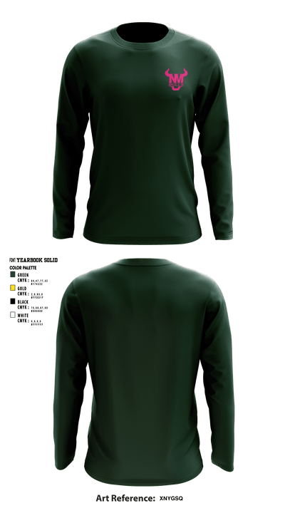 New Milford Bulls Football And Cheerleading 19489077 Long Sleeve Performance Shirt - 22