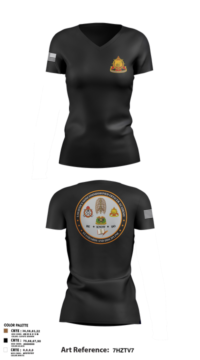 LNCOA 22055353 Women's Short Sleeve V-neck Shirt - 3
