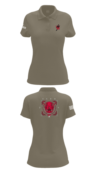 Women's Short Sleeve Performance Polo, 3d SGX, Marines, Teamtime, Team time, sublimation, custom sports apparel, team uniforms, spirit wear, spiritwear, sports uniforms, custom shirts, team store, custom team store, fundraiser sports, apparel fundraiser