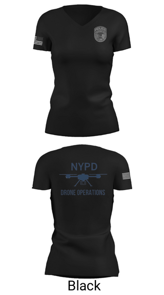 Women's Short Sleeve Vneck Shirt, NYPD TARU, Police, Teamtime, Team time, sublimation, custom sports apparel, team uniforms, spirit wear, spiritwear, sports uniforms, custom shirts, team store, custom team store, fundraiser sports, apparel fundraiser