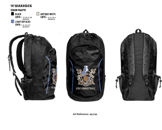 Gear Bag, Crusaders, Men's Basketball, Teamtime, Team time, sublimation, custom sports apparel, team uniforms, spirit wear, spiritwear, sports uniforms, custom shirts, team store, custom team store, fundraiser sports, apparel fundraiser