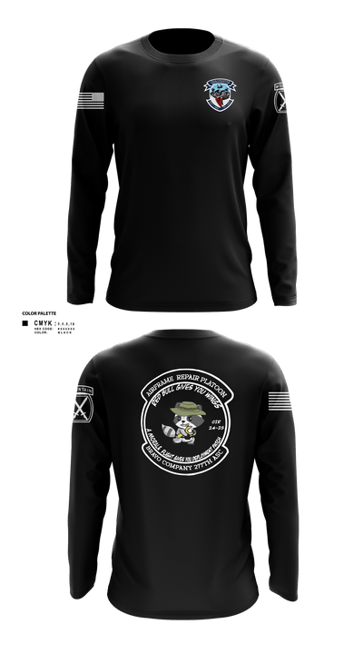 B Co 277 ASB ARP 36421630 Long Sleeve Performance Shirt - 4