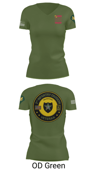 Women's Short Sleeve Vneck Shirt, 1st Battalion 15th Field Artillery, Army, Teamtime, Team time, sublimation, custom sports apparel, team uniforms, spirit wear, spiritwear, sports uniforms, custom shirts, team store, custom team store, fundraiser sports, apparel fundraiser