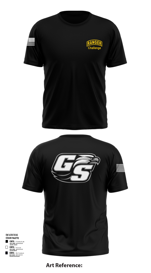 Short Sleeve Performance Shirt, GASOU ROTC Ranger Challenge, , Teamtime, Team time, sublimation, custom sports apparel, team uniforms, spirit wear, spiritwear, sports uniforms, custom shirts, team store, custom team store, fundraiser sports, apparel fundraiser