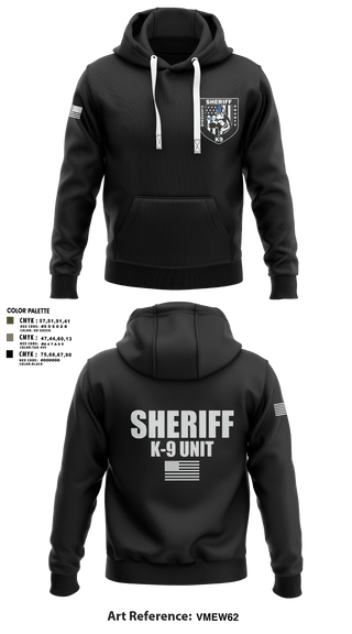 Hoodie, Alexander County Sheriff Office K-9, Police, Teamtime, Team time, sublimation, custom sports apparel, team uniforms, spirit wear, spiritwear, sports uniforms, custom shirts, team store, custom team store, fundraiser sports, apparel fundraiser