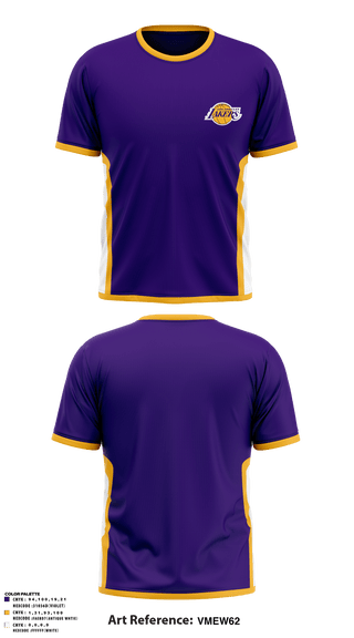 Short Sleeve Performance Shirt, Los angles lakers, Men's Basketball, Teamtime, Team time, sublimation, custom sports apparel, team uniforms, spirit wear, spiritwear, sports uniforms, custom shirts, team store, custom team store, fundraiser sports, apparel fundraiser