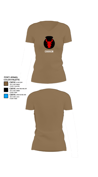 Women's Short Sleeve Vneck Shirt, Chosen, , Teamtime, Team time, sublimation, custom sports apparel, team uniforms, spirit wear, spiritwear, sports uniforms, custom shirts, team store, custom team store, fundraiser sports, apparel fundraiser