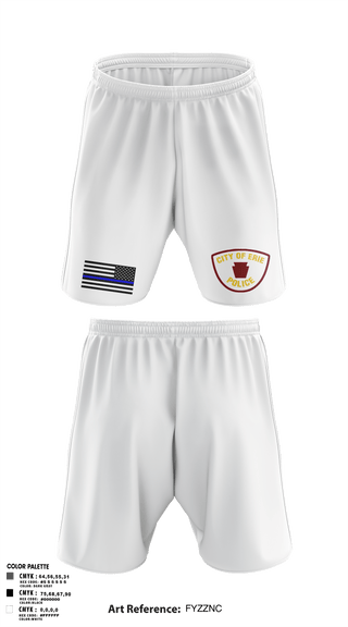 Athletic Shorts With Pockets, Erie police department, Police, Teamtime, Team time, sublimation, custom sports apparel, team uniforms, spirit wear, spiritwear, sports uniforms, custom shirts, team store, custom team store, fundraiser sports, apparel fundraiser