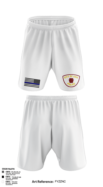 Erie police department 42261710 Athletic Shorts With Pockets - 3