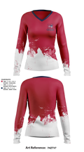 Heritage Patriots Cross Country 48291330 Women's Long Sleeve V-neck Shirt - 1