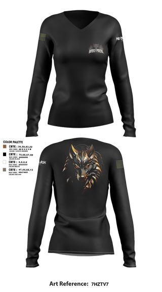 Women's Long Sleeve Vneck Shirt, 501st BSB, Army, Teamtime, Team time, sublimation, custom sports apparel, team uniforms, spirit wear, spiritwear, sports uniforms, custom shirts, team store, custom team store, fundraiser sports, apparel fundraiser