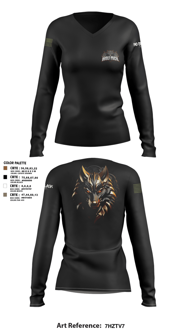 Women's Long Sleeve Vneck Shirt, 501st BSB, Army, Teamtime, Team time, sublimation, custom sports apparel, team uniforms, spirit wear, spiritwear, sports uniforms, custom shirts, team store, custom team store, fundraiser sports, apparel fundraiser