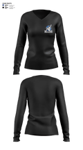 undefined Women's Long Sleeve V-neck Shirt - 4