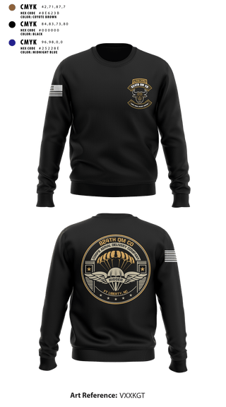 Crew Neck Sweatshirt, 824th QM CO (CADC-A), Army, Teamtime, Team time, sublimation, custom sports apparel, team uniforms, spirit wear, spiritwear, sports uniforms, custom shirts, team store, custom team store, fundraiser sports, apparel fundraiser