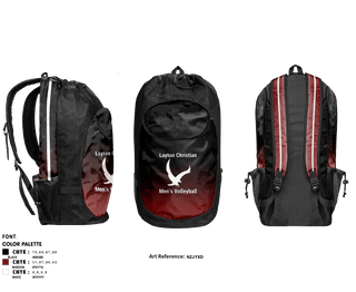 Gear Bag, Eagles, Men's Volleyball, Teamtime, Team time, sublimation, custom sports apparel, team uniforms, spirit wear, spiritwear, sports uniforms, custom shirts, team store, custom team store, fundraiser sports, apparel fundraiser