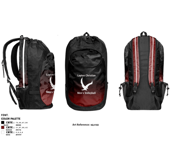 Gear Bag, Eagles, Men's Volleyball, Teamtime, Team time, sublimation, custom sports apparel, team uniforms, spirit wear, spiritwear, sports uniforms, custom shirts, team store, custom team store, fundraiser sports, apparel fundraiser