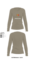 USASA BELVOIR 16372072 Women's Long Sleeve V-neck Shirt - 62