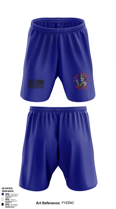 386th ECES/CEF 44039063 Athletic Shorts With Pockets - 2
