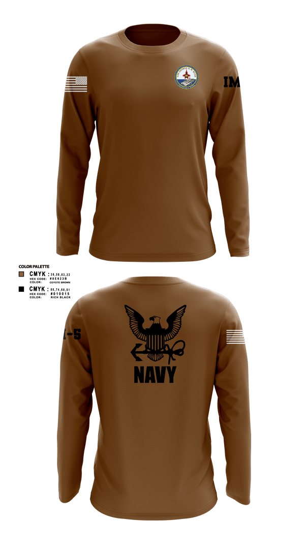 Long Sleeve Performance Shirt, Cvn 77 IM-5, Navy, Teamtime, Team time, sublimation, custom sports apparel, team uniforms, spirit wear, spiritwear, sports uniforms, custom shirts, team store, custom team store, fundraiser sports, apparel fundraiser