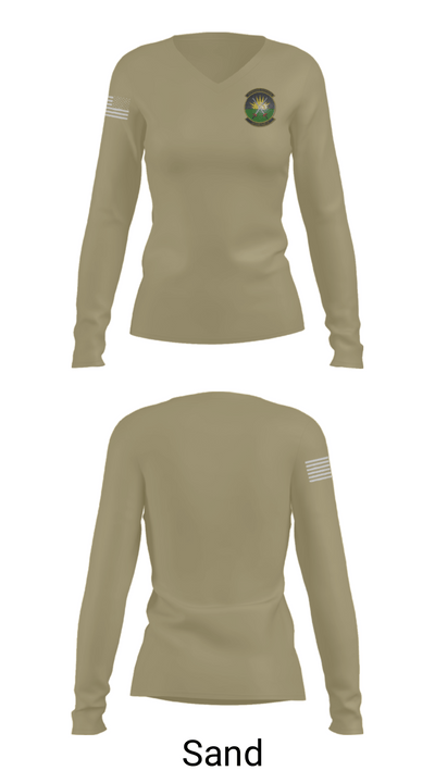 4th EMS 74214049 Women's Long Sleeve V-neck Shirt - 97