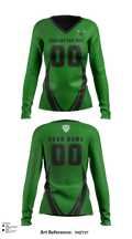 Highland Prep West Volleyball 62361985 Women's Long Sleeve V-neck Shirt - 1