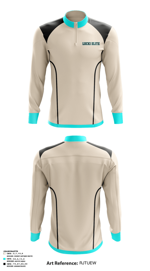 Quarter Zip Jacket, Lucki Elite, Men's Basketball, Teamtime, Team time, sublimation, custom sports apparel, team uniforms, spirit wear, spiritwear, sports uniforms, custom shirts, team store, custom team store, fundraiser sports, apparel fundraiser
