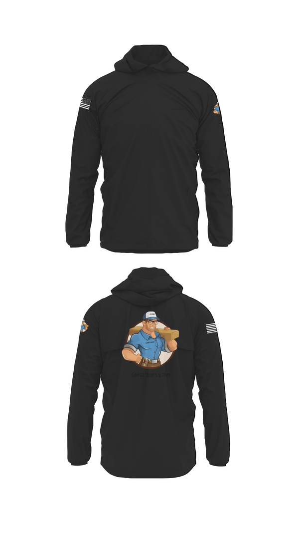Windbreaker, Gómez Door’s & Trim, , Teamtime, Team time, sublimation, custom sports apparel, team uniforms, spirit wear, spiritwear, sports uniforms, custom shirts, team store, custom team store, fundraiser sports, apparel fundraiser