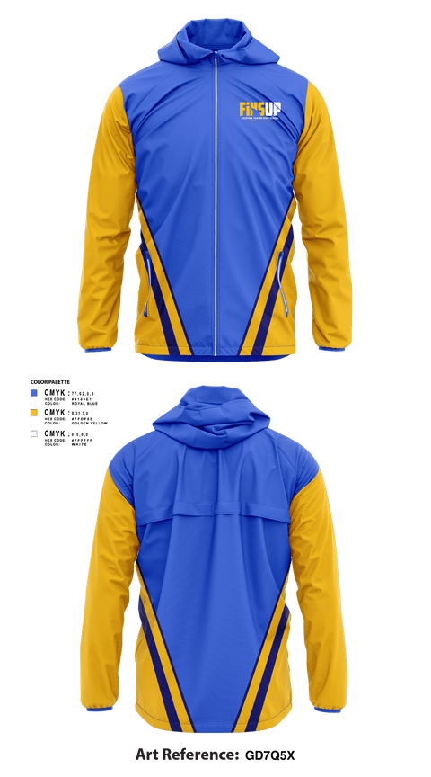 Windbreaker, Dauphin Fins, Football, Teamtime, Team time, sublimation, custom sports apparel, team uniforms, spirit wear, spiritwear, sports uniforms, custom shirts, team store, custom team store, fundraiser sports, apparel fundraiser