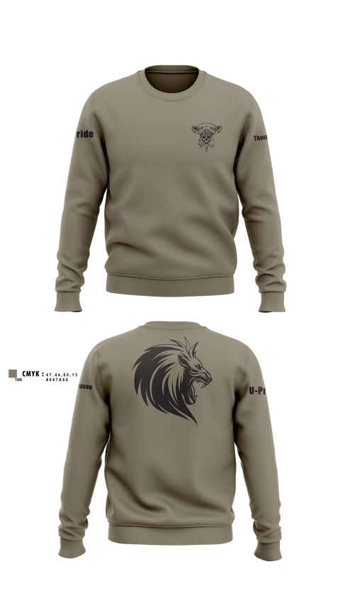 Crew Neck Sweatshirt, U Pride, Army, Teamtime, Team time, sublimation, custom sports apparel, team uniforms, spirit wear, spiritwear, sports uniforms, custom shirts, team store, custom team store, fundraiser sports, apparel fundraiser