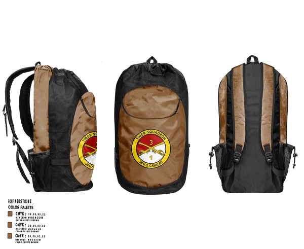 Gear Bag, Tiger, Army, Teamtime, Team time, sublimation, custom sports apparel, team uniforms, spirit wear, spiritwear, sports uniforms, custom shirts, team store, custom team store, fundraiser sports, apparel fundraiser