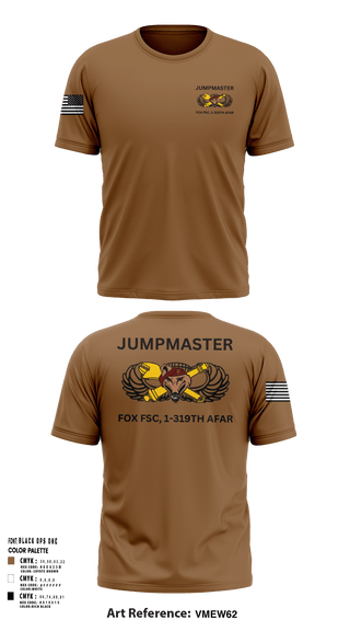 Short Sleeve Performance Shirt, Fox FSC, 1-319 AFAR, Army, Teamtime, Team time, sublimation, custom sports apparel, team uniforms, spirit wear, spiritwear, sports uniforms, custom shirts, team store, custom team store, fundraiser sports, apparel fundraiser