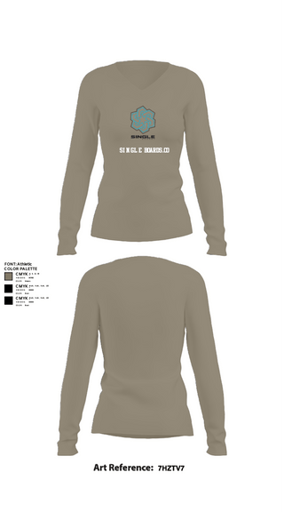 Women's Long Sleeve Vneck Shirt, Single Boards.co, E-Sports, Teamtime, Team time, sublimation, custom sports apparel, team uniforms, spirit wear, spiritwear, sports uniforms, custom shirts, team store, custom team store, fundraiser sports, apparel fundraiser