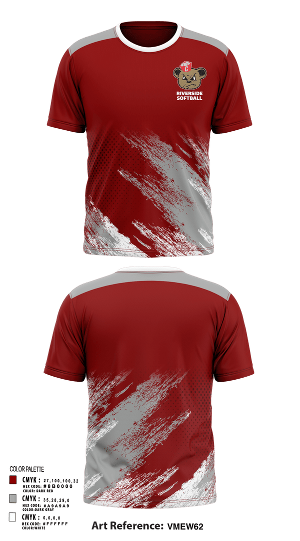Short Sleeve Performance Shirt, Riverside, Softball, Teamtime, Team time, sublimation, custom sports apparel, team uniforms, spirit wear, spiritwear, sports uniforms, custom shirts, team store, custom team store, fundraiser sports, apparel fundraiser