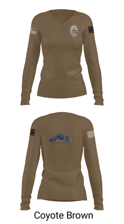 Eagle Police Department 40454733 Women's Long Sleeve V-neck Shirt - 16