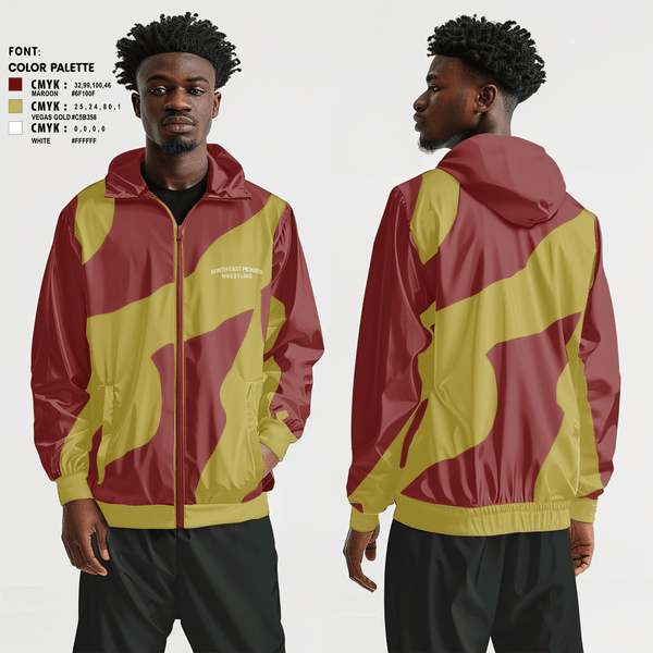 Windbreaker, North East Pickers, Wrestling, Teamtime, Team time, sublimation, custom sports apparel, team uniforms, spirit wear, spiritwear, sports uniforms, custom shirts, team store, custom team store, fundraiser sports, apparel fundraiser