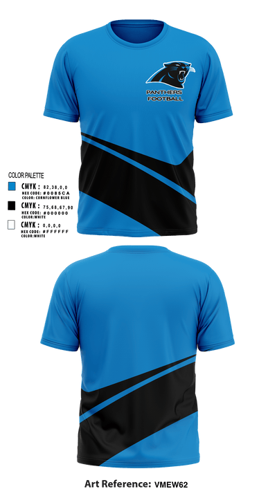 Panthers 2422939 Short Sleeve Performance Shirt - 1