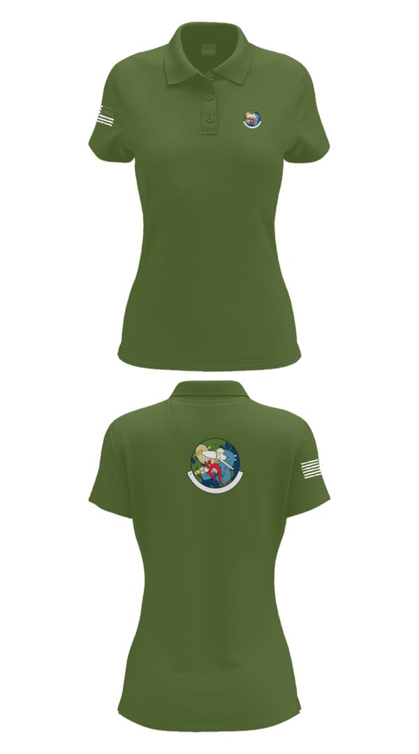 Women's Short Sleeve Performance Polo, 20th Intelligence Squadron, Air Force, Teamtime, Team time, sublimation, custom sports apparel, team uniforms, spirit wear, spiritwear, sports uniforms, custom shirts, team store, custom team store, fundraiser sports, apparel fundraiser