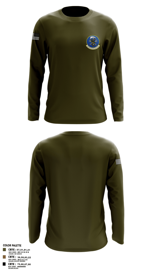 Long Sleeve Performance Shirt, 183d MXS, Air Force, Teamtime, Team time, sublimation, custom sports apparel, team uniforms, spirit wear, spiritwear, sports uniforms, custom shirts, team store, custom team store, fundraiser sports, apparel fundraiser