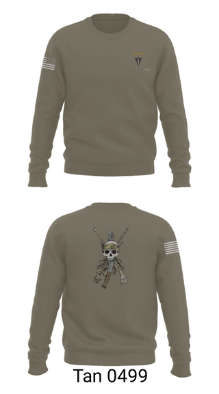 Crew Neck Sweatshirt, HHC 2/130 IN, National Guard, Teamtime, Team time, sublimation, custom sports apparel, team uniforms, spirit wear, spiritwear, sports uniforms, custom shirts, team store, custom team store, fundraiser sports, apparel fundraiser