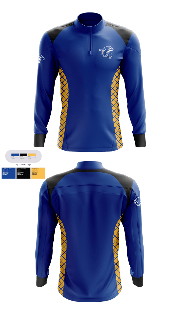 Quarter Zip Jacket, Trinity Baptist College Volleyball, Women's Volleyball, Teamtime, Team time, sublimation, custom sports apparel, team uniforms, spirit wear, spiritwear, sports uniforms, custom shirts, team store, custom team store, fundraiser sports, apparel fundraiser