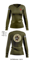 A co 1-111th MTRAco 1-111th secfor 26683697 Women's Long Sleeve V-neck Shirt - 2
