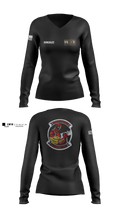 VQ-3 DET TRVS 52792969 Women's Long Sleeve V-neck Shirt - 1