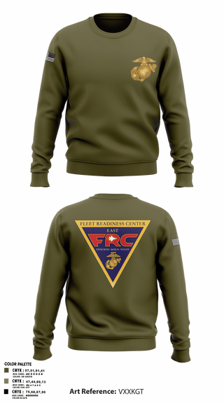 Crew Neck Sweatshirt, FRC East, Marines, Teamtime, Team time, sublimation, custom sports apparel, team uniforms, spirit wear, spiritwear, sports uniforms, custom shirts, team store, custom team store, fundraiser sports, apparel fundraiser
