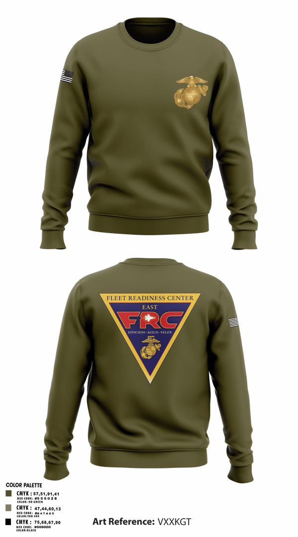 Crew Neck Sweatshirt, FRC East, Marines, Teamtime, Team time, sublimation, custom sports apparel, team uniforms, spirit wear, spiritwear, sports uniforms, custom shirts, team store, custom team store, fundraiser sports, apparel fundraiser