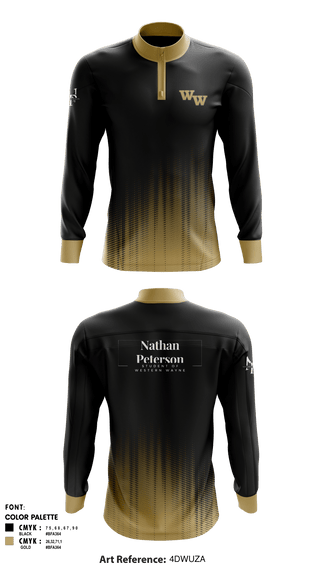 Quarter Zip Jacket, Student of Western Wayne, , Teamtime, Team time, sublimation, custom sports apparel, team uniforms, spirit wear, spiritwear, sports uniforms, custom shirts, team store, custom team store, fundraiser sports, apparel fundraiser