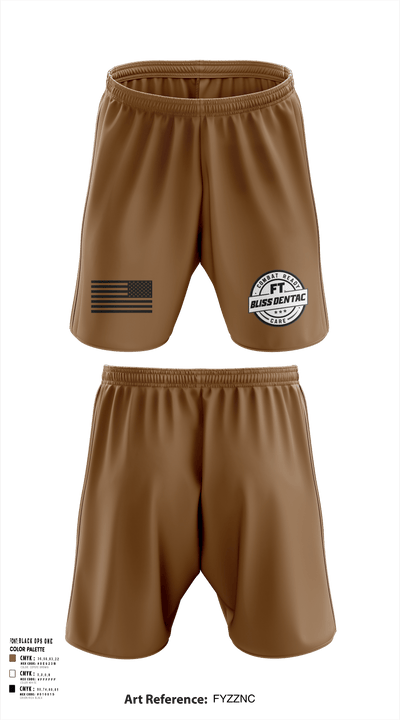Fort Bliss DENTAC 45605501 Athletic Shorts With Pockets - 90