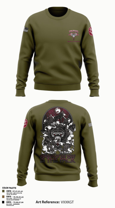 Bravo Company, MRBn, Fort Belvoir 16919105 Crew Neck Sweatshirt - 1